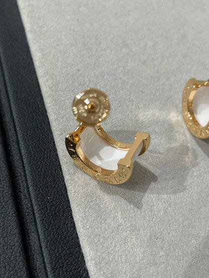 [⭐Aura]ZERO 1 PINK GOLD CERAMIC EARRINGS