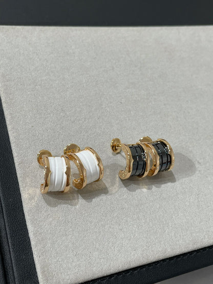 [⭐Aura]ZERO 1 PINK GOLD CERAMIC EARRINGS