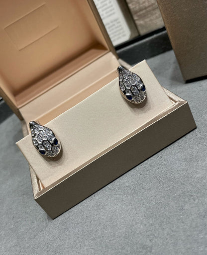 [⭐Aura]SERPENT DIAMOND STUD EARRINGS