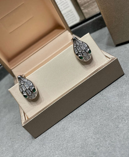 [⭐Aura]SERPENT DIAMOND STUD EARRINGS