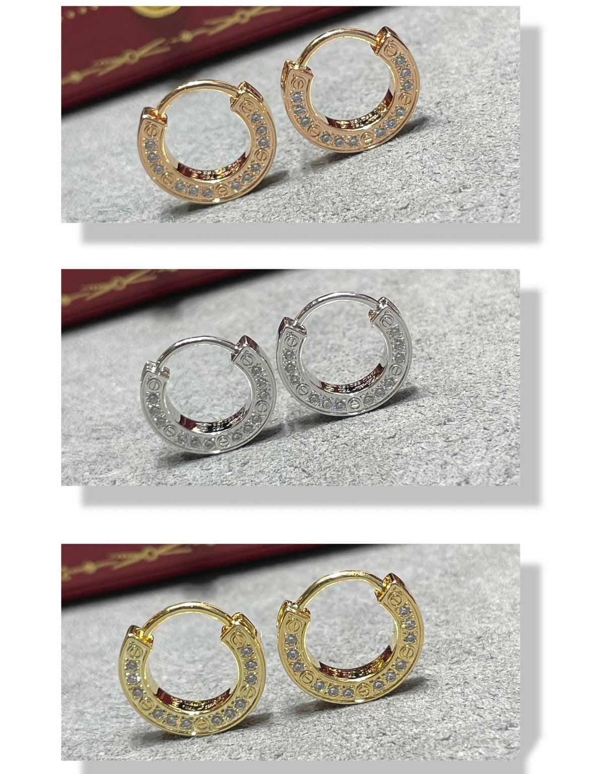 [⭐Aura]LOVE DIAMOND EARRINGS