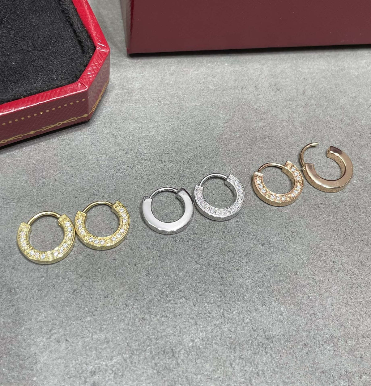 [⭐Aura]LOVE DIAMOND EARRINGS