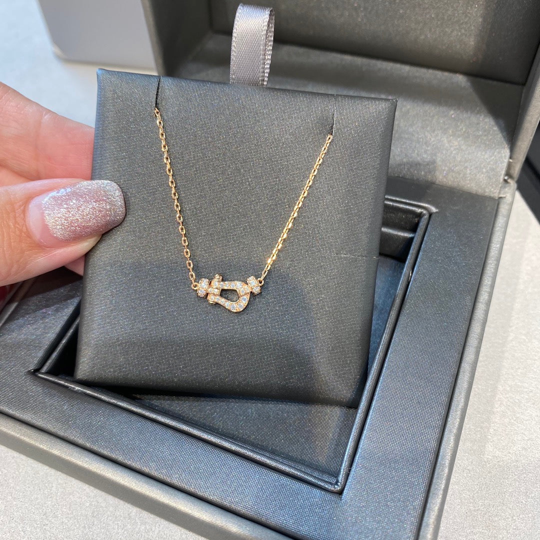 [⭐Aura]FORCE 10 DIAMOND PINK GOLD NECKLACE MINI MODEL