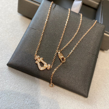 [⭐Aura]FORCE 10 DIAMOND PINK GOLD NECKLACE MINI MODEL