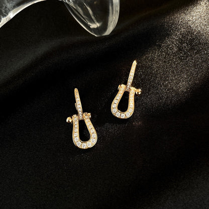 [⭐Aura]FORCE 10 FULL DIAMOND DROP EARRINGS MEDIUM MODEL