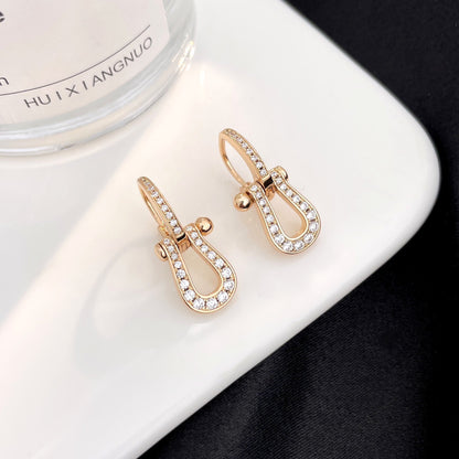 [⭐Aura]FORCE 10 FULL DIAMOND DROP EARRINGS MEDIUM MODEL