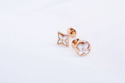 [⭐Aura]STAR AND SUN PINK GOLD MOP STUD EARRINGS