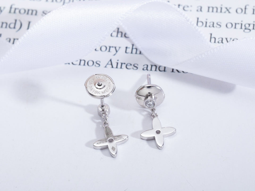[⭐Aura]VIDYLLE SILVER DIAMOND MINI DROP EARRINGS