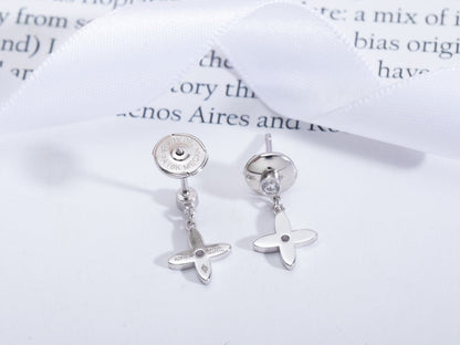 [⭐Aura]VIDYLLE SILVER DIAMOND MINI DROP EARRINGS