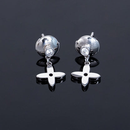 [⭐Aura]VIDYLLE SILVER DIAMOND MINI DROP EARRINGS