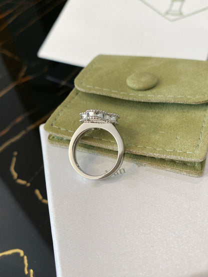 [⭐Aura]CLOVER SILVER RING