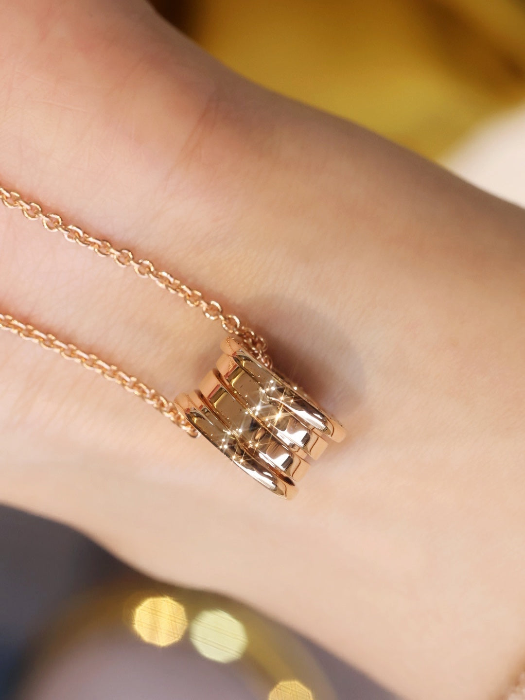 [⭐Aura]ZERO 1 PINK GOLD NECKLACE