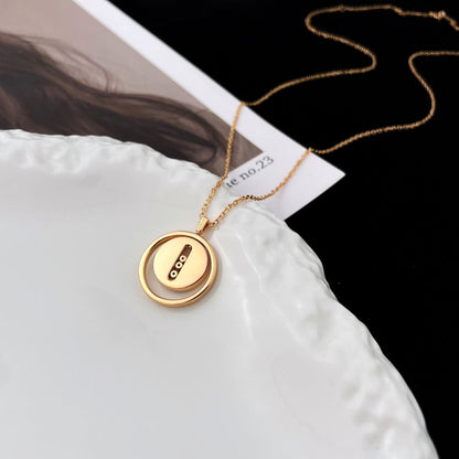[⭐Aura]Demo MOVE MOP PINK GOLD NECKLACE