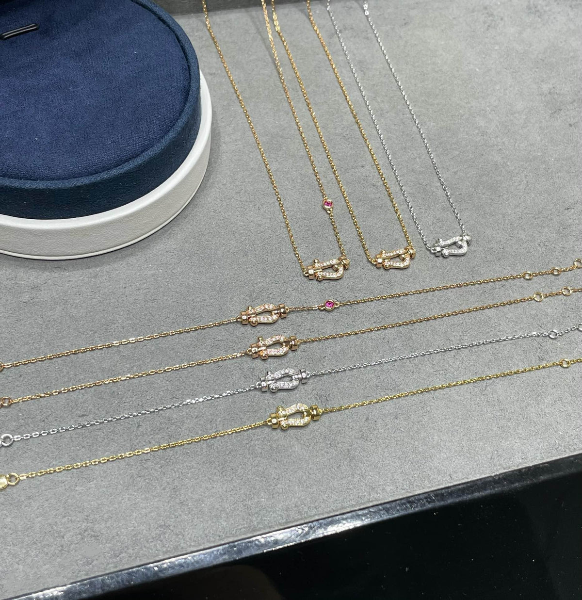 [⭐Aura]FORCE 10 DIAMOND PINK GOLD NECKLACE