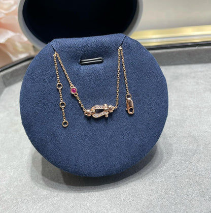 [⭐Aura]FORCE 10 DIAMOND CHAIN LINK PINK GOLD BRACELET
