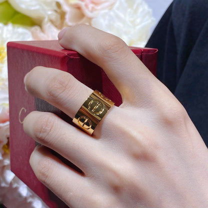 [⭐Aura]LOVE 11MM LARGE RING