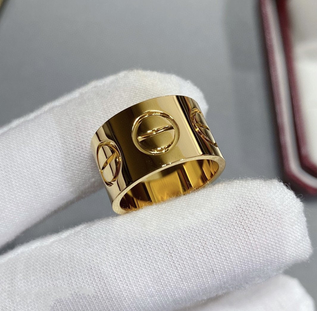 [⭐Aura]LOVE 11MM LARGE RING