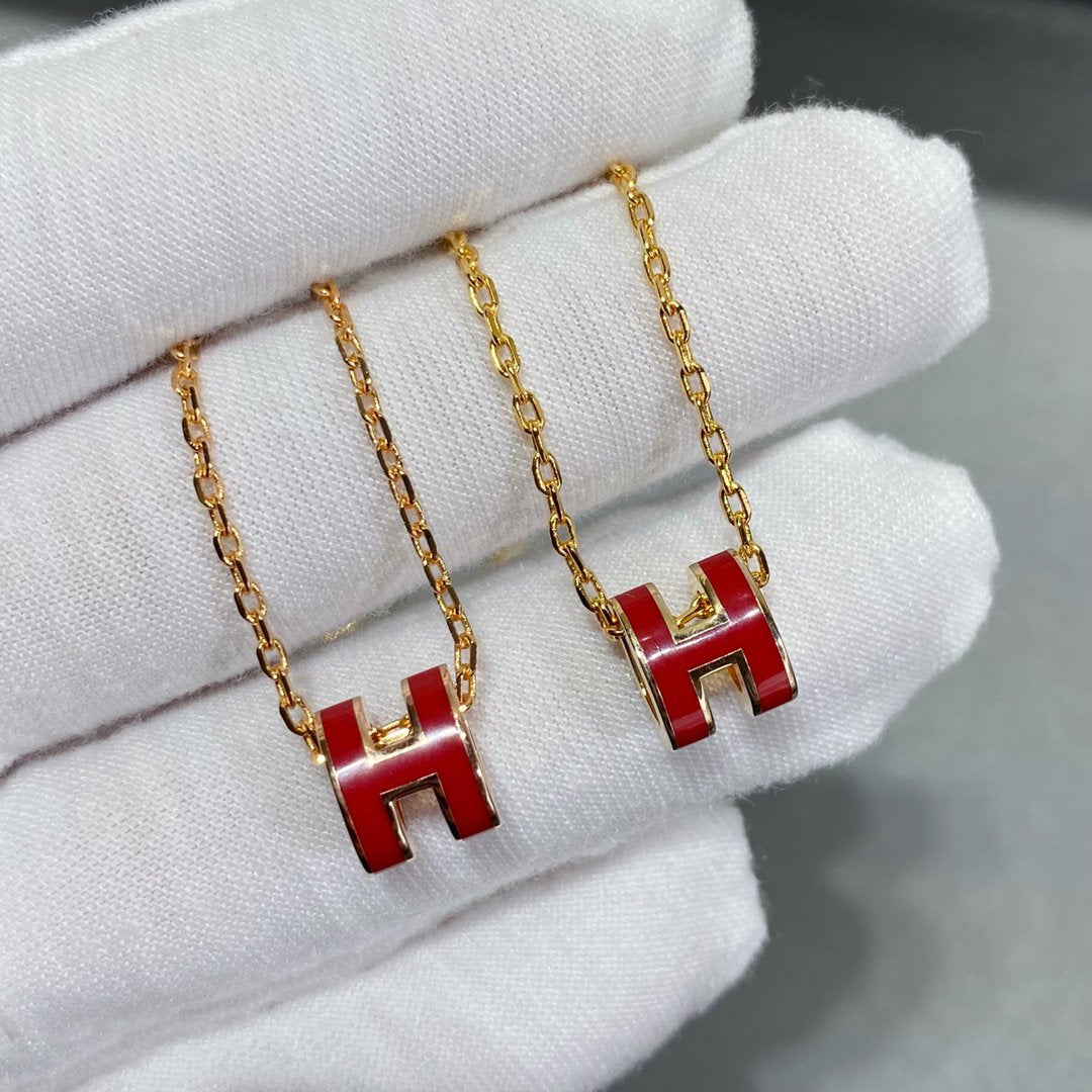 [⭐Aura]MINI POP H NECKLACE