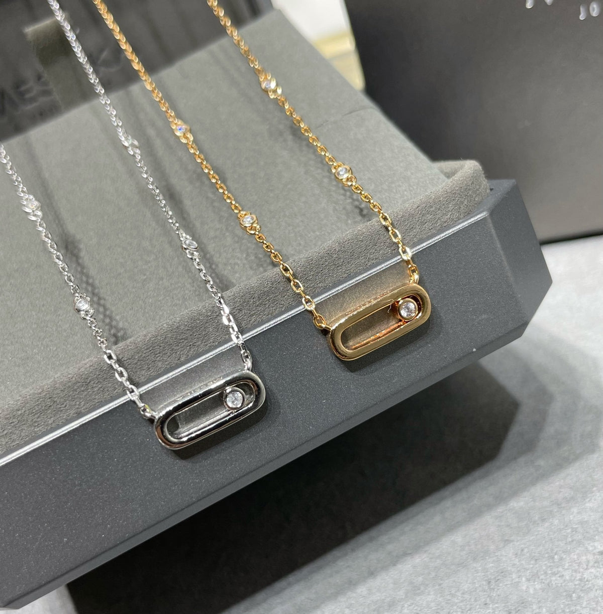 [⭐Aura]MOVE UNO DIAMOND NECKLACE