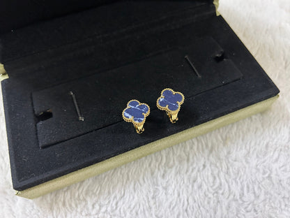 [⭐Aura]CLOVER PIETERSITE MEDIUM STUD EARRINGS