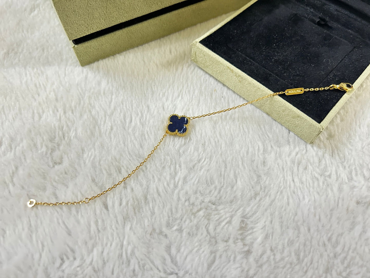 [⭐Aura]CLOVER 1 MOTIF PIETERSITE BRACELET