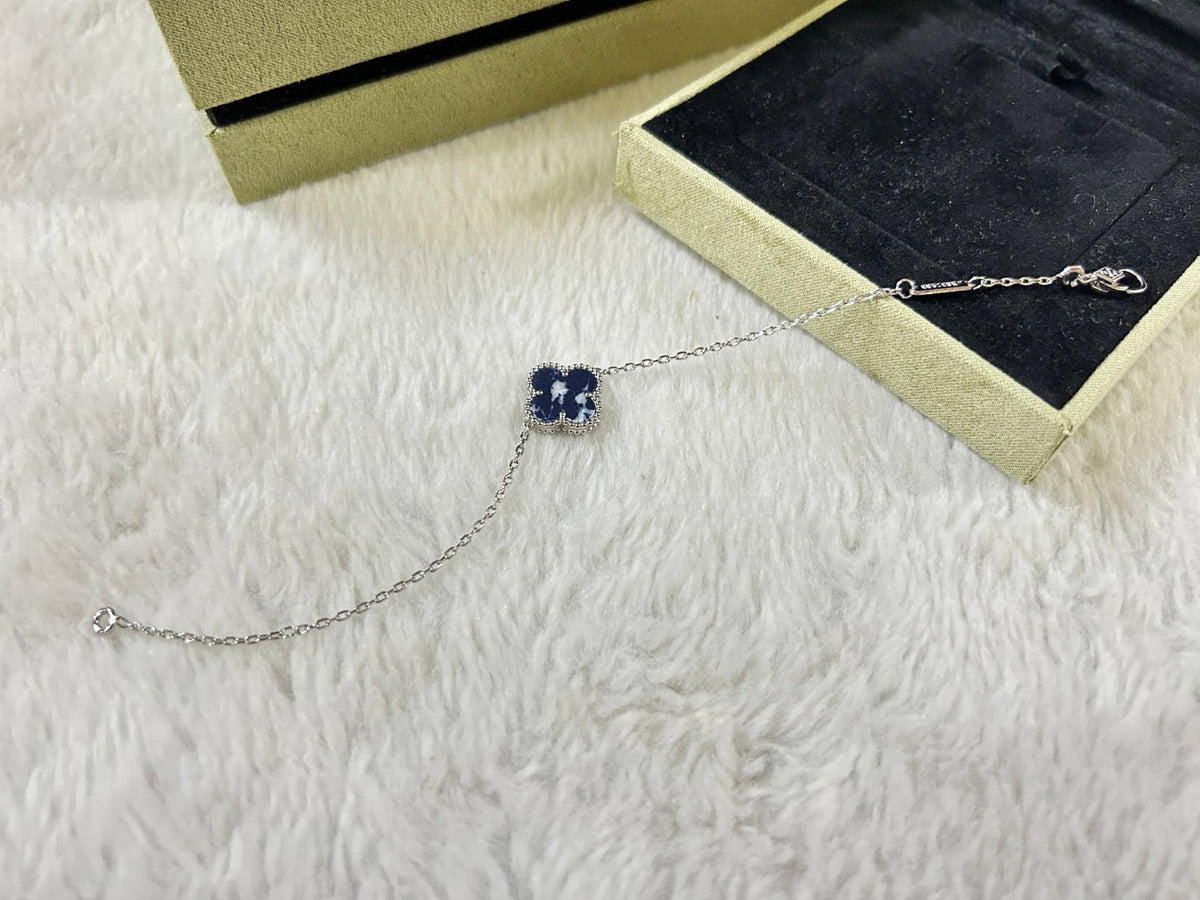 [⭐Aura]CLOVER 1 MOTIF PIETERSITE BRACELET
