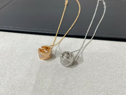 [⭐Aura]LIENS EVIDENCE DIAMOND PAVED NECKLACE