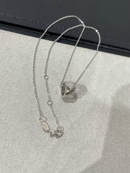 [⭐Aura]LIENS EVIDENCE DIAMOND PAVED NECKLACE
