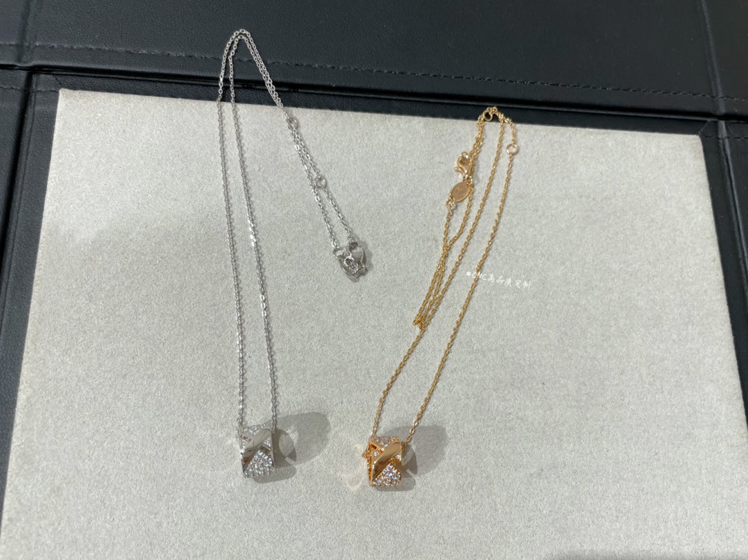 [⭐Aura]LIENS EVIDENCE DIAMOND PAVED NECKLACE