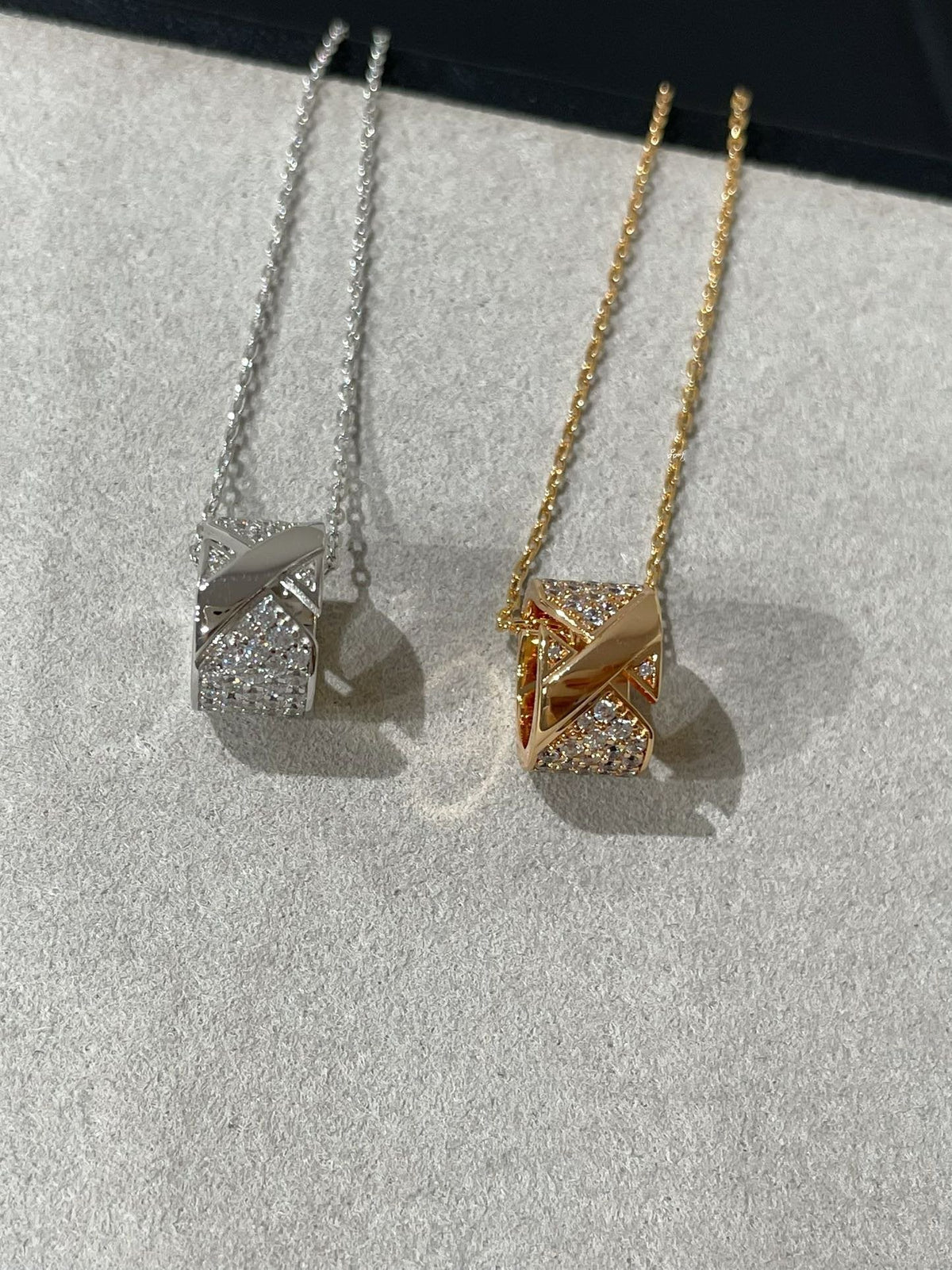 [⭐Aura]LIENS EVIDENCE DIAMOND PAVED NECKLACE
