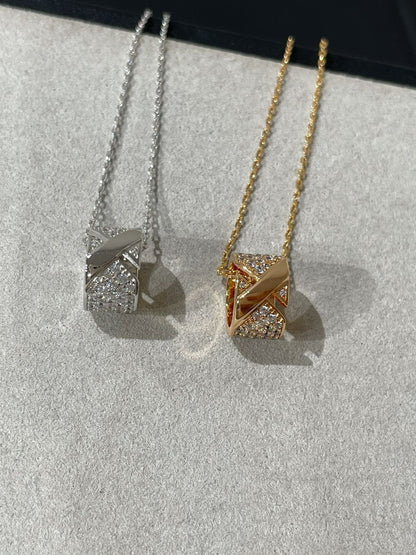 [⭐Aura]LIENS EVIDENCE DIAMOND PAVED NECKLACE