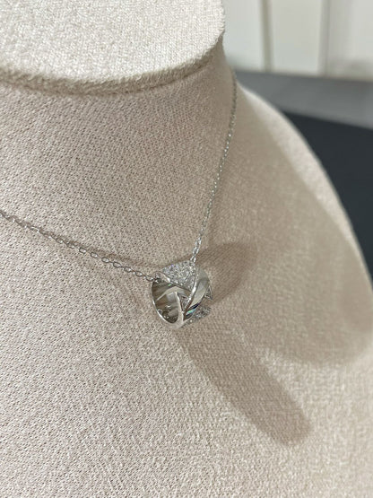 [⭐Aura]LIENS EVIDENCE DIAMOND PAVED NECKLACE