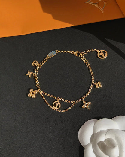 [⭐Aura]BLOOMING PINK GOLD MOP BRACELET