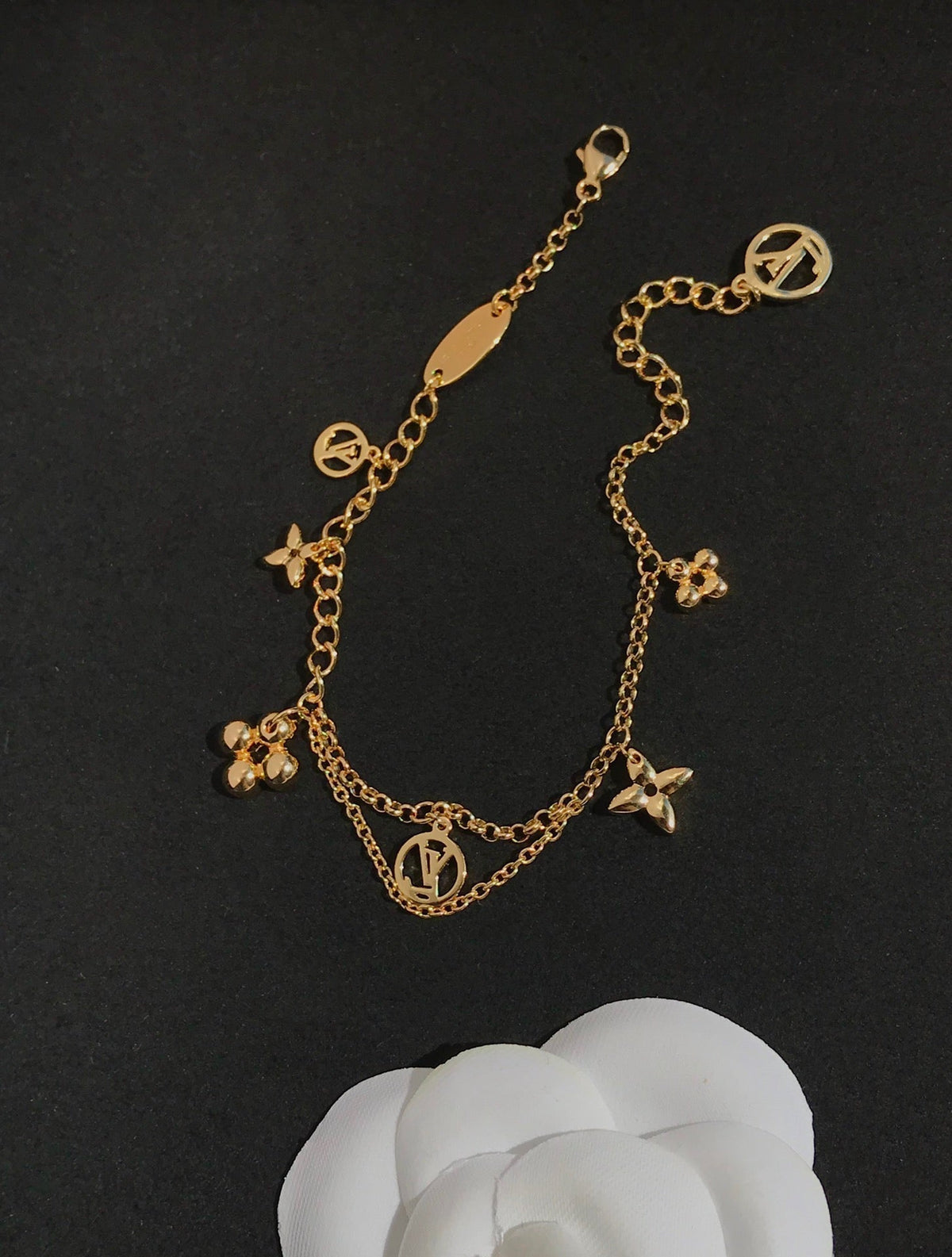 [⭐Aura]BLOOMING PINK GOLD MOP BRACELET