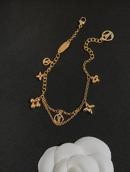 [⭐Aura]BLOOMING PINK GOLD MOP BRACELET