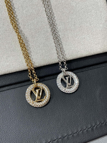 [⭐Aura]BY NIGHT DIAMOND PAVED NECKLACE