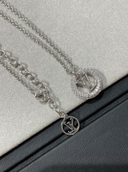 [⭐Aura]BY NIGHT DIAMOND PAVED NECKLACE