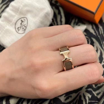 [⭐Aura]OLYMPE PINK GOLD RING