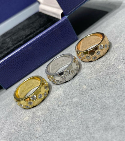 [⭐Aura]BEE LOVE DIAMOND LARGE RING