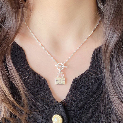 [⭐Aura]CONSTANCE PEDANT SILVER NECKLACE