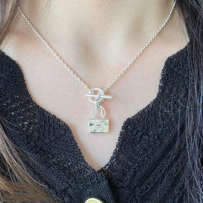 [⭐Aura]CONSTANCE PEDANT SILVER NECKLACE