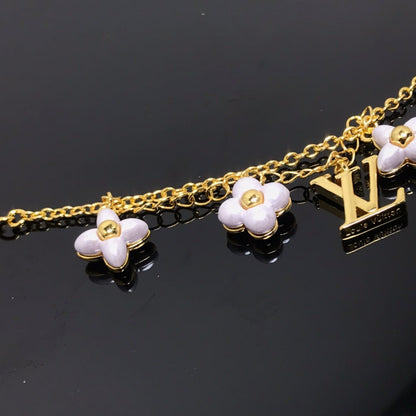 [⭐Aura]LOGO 6 MOTIF STAR AND SUN GOLD BRACELET