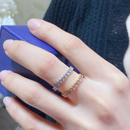 [⭐Aura]BEE LOVE DIAMOND PAVED SMALL RING
