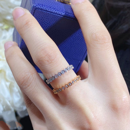 [⭐Aura]BEE LOVE DIAMOND PAVED SMALL RING