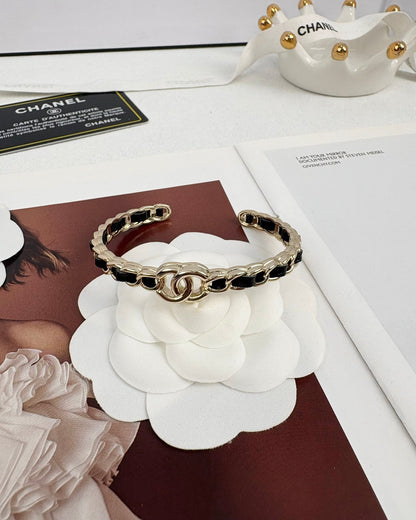 [⭐Aura]Double C Open Bangle