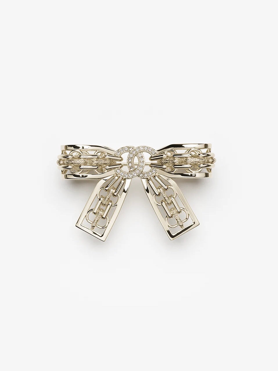[⭐Aura]25K Hollow Bow Brooch