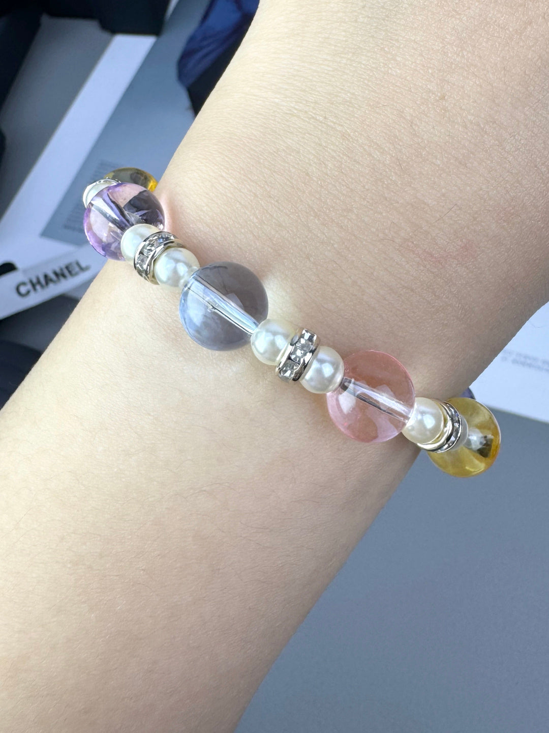 [⭐Aura]Colorful Transparent Resin Bracelet