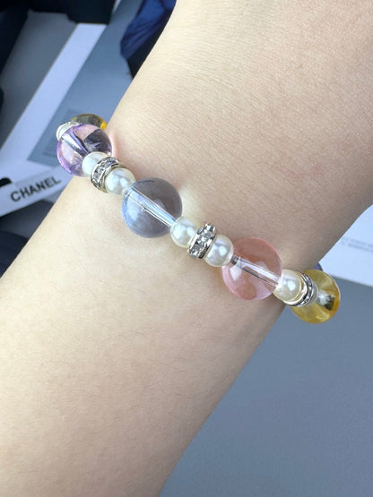 [⭐Aura]Colorful Transparent Resin Bracelet