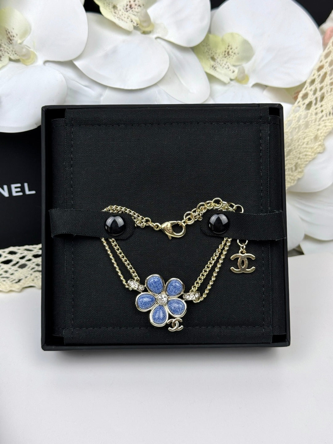 [⭐Aura]VOLTE New Blue Floral Double-Layer Bracelet