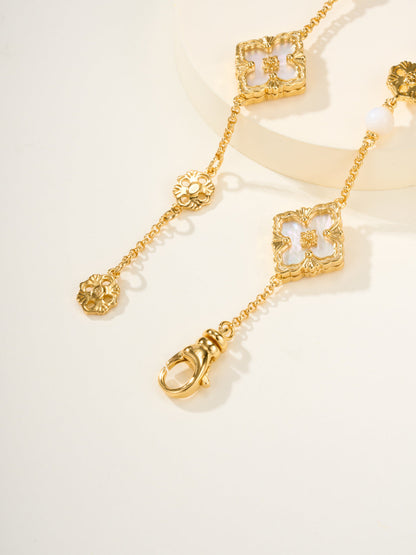 [⭐Aura]B.C.L ENAMELED Three-Flower Bracelet（Trumpet)